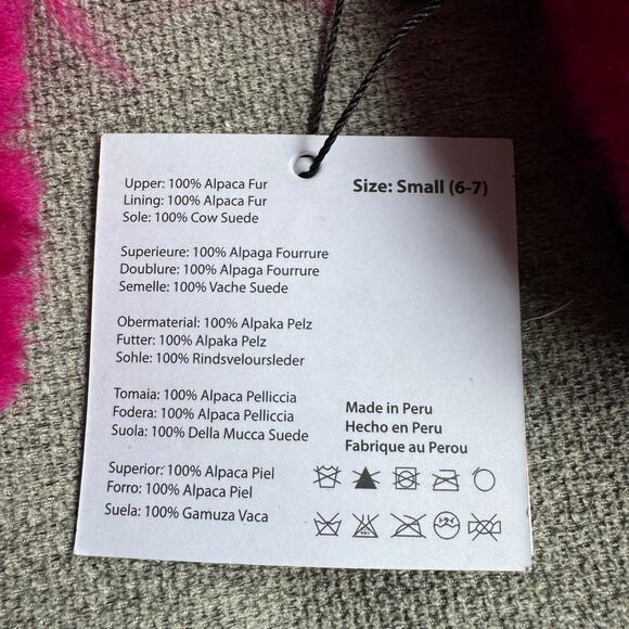 Ariana Bohling Suri Alpaca Fur Slippers Hot Pink Women's Small (6/7) New - Picture 8 of 15